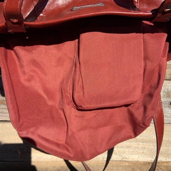 VTG RELIC Rust-Colored Vegan Leather Pocket Hobo Bag - Picture 13 of 13